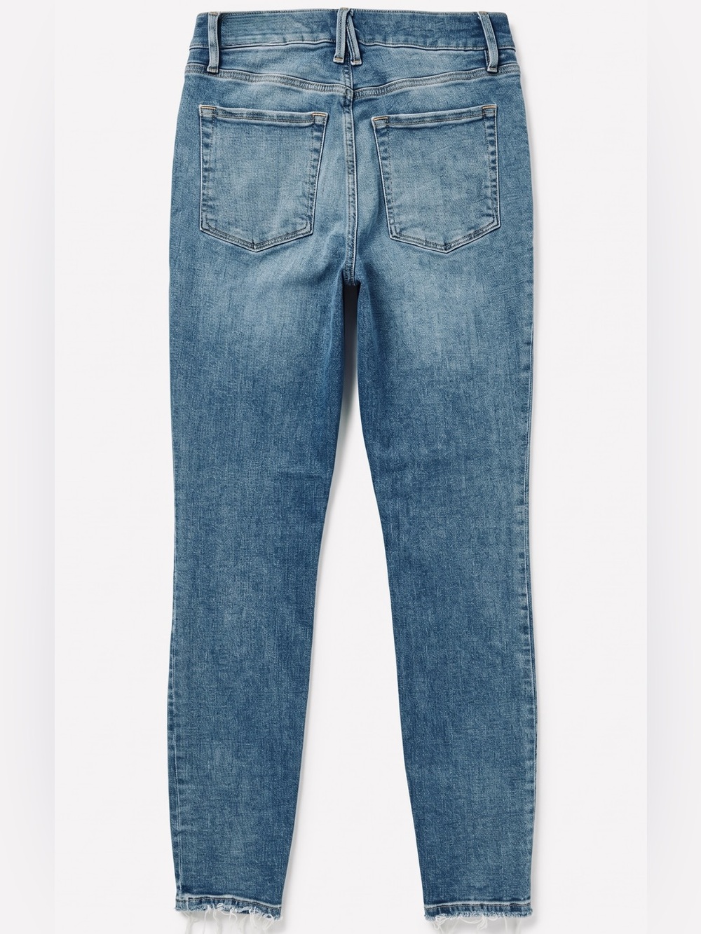 Good American Good Legs Skinny Jeans Raw Hem Indigo483 Size 10/30